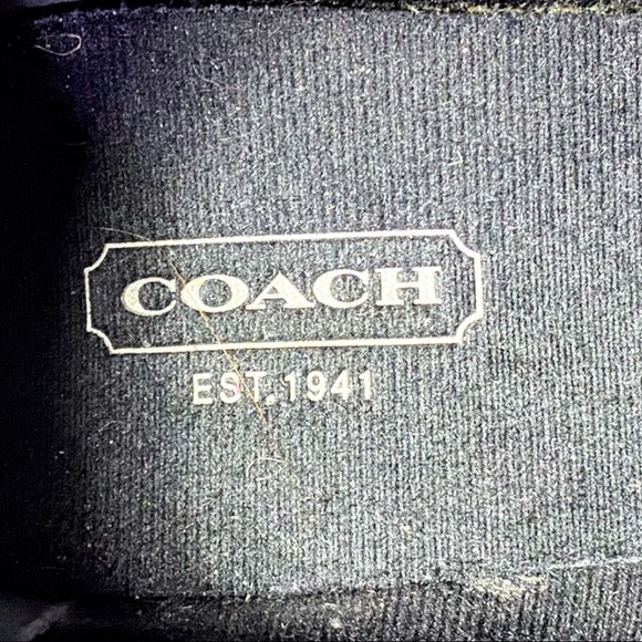 Coach Paxton Black With Metallic Signature C Logo Sneakers, Size 7 - Picture 4 of 15